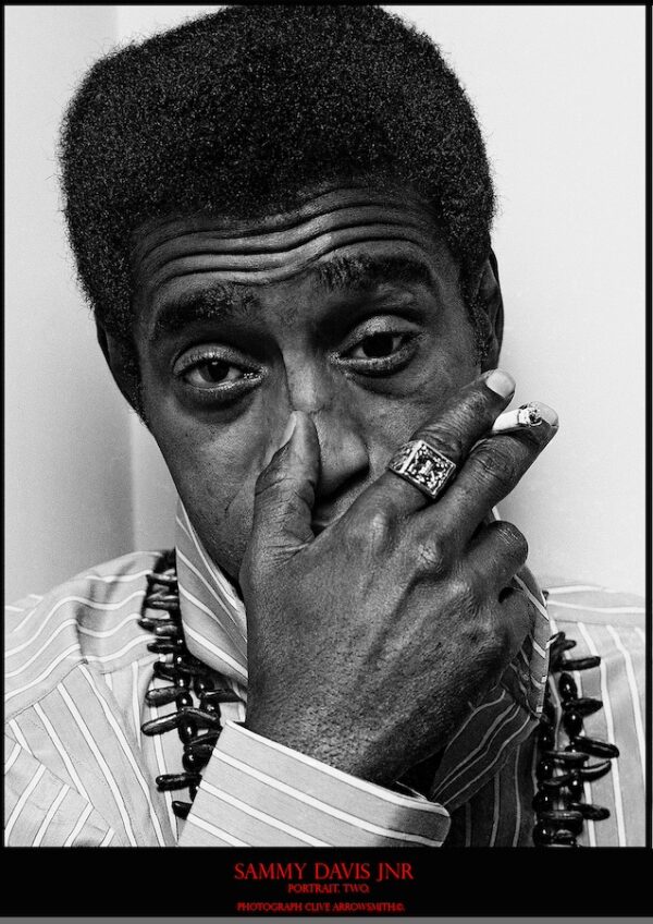 Sammy Davis jnr portrait par Clive Arrowsmith