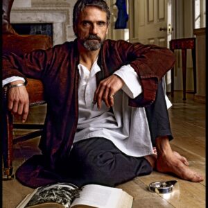 unpublished portrait of British actor Jeremy Irons fine art photography by photographer Clive Arrowsmith