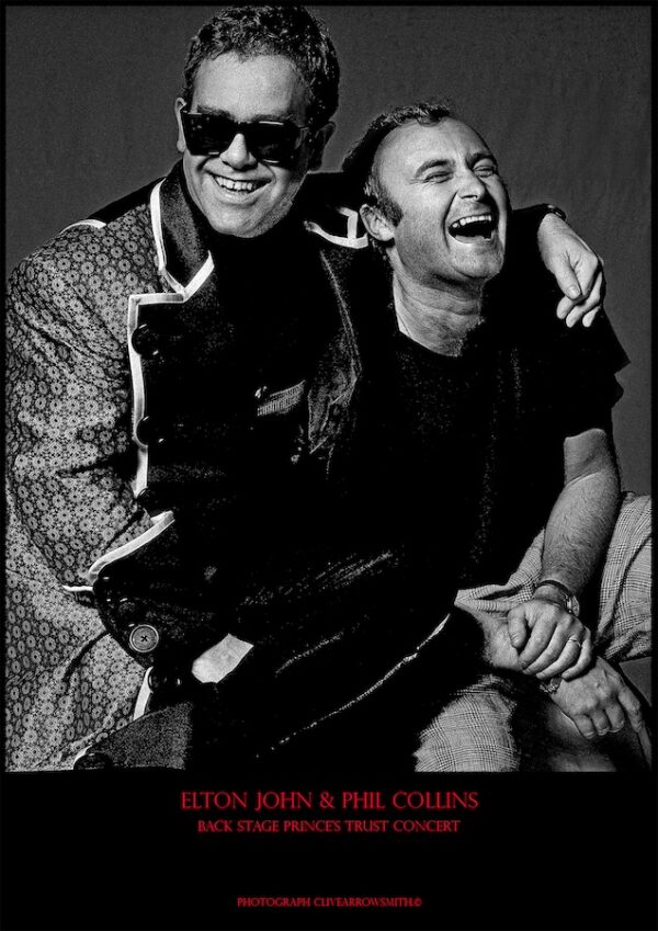 Elton John and Phil Collins par Clive Arrowsmith
