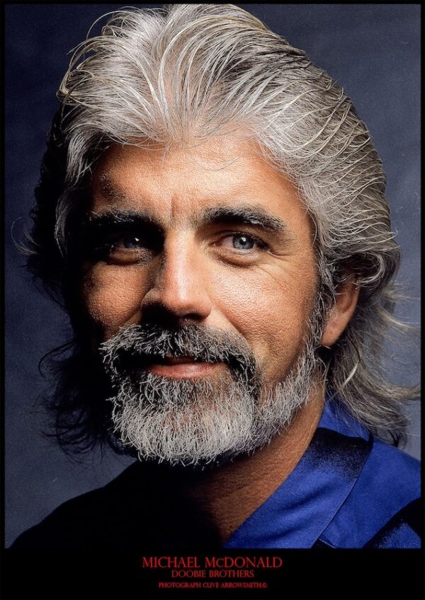 portrait of Michael McDonald from the rock band Doobie Brothers fine art photography by photographer Clive Arrowsmith