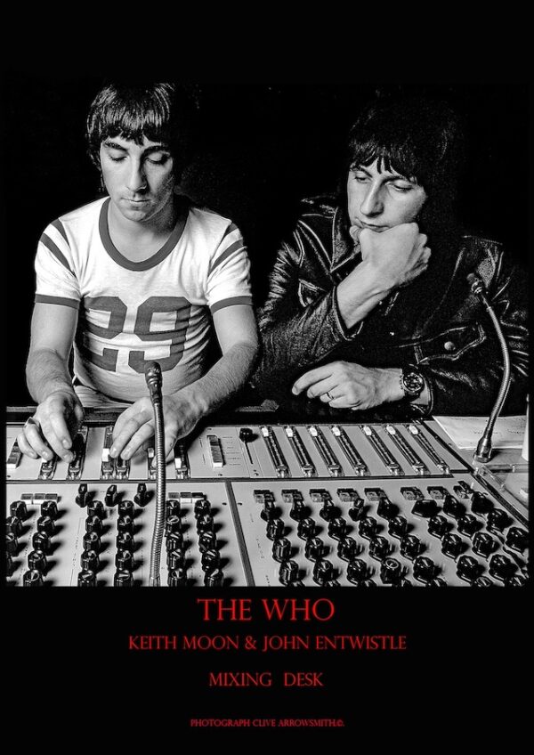 The Who Keith Moon & John Entwistle par Clive Arrowsmith