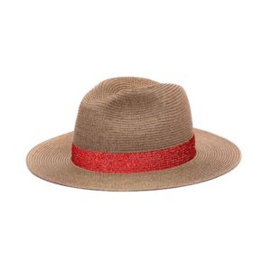 Chapeau Portofino Paillette Rouge Lastelier