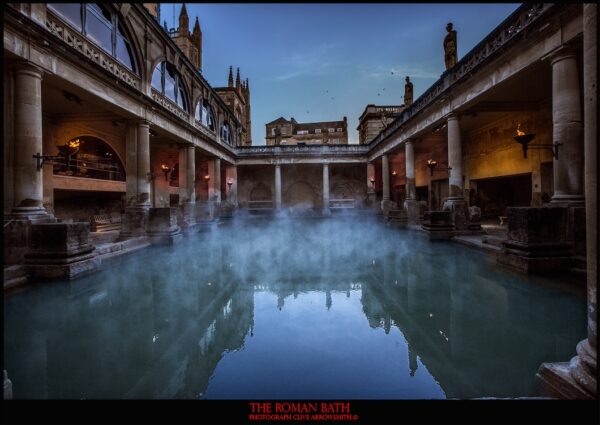 photographie d'art de la série voyage édition poster The Roman Bath par le photographe Clive Arrowsmith