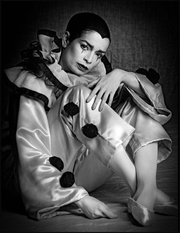 Bianca Jagger as Colombine photographie par Clive Arrowsmith