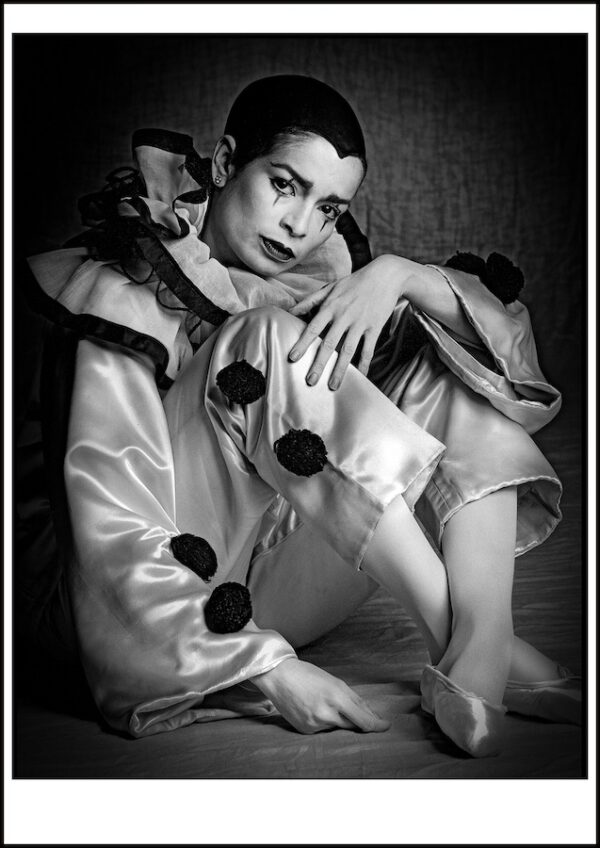 Bianca Jagger as Colombine photographie par Clive Arrowsmith