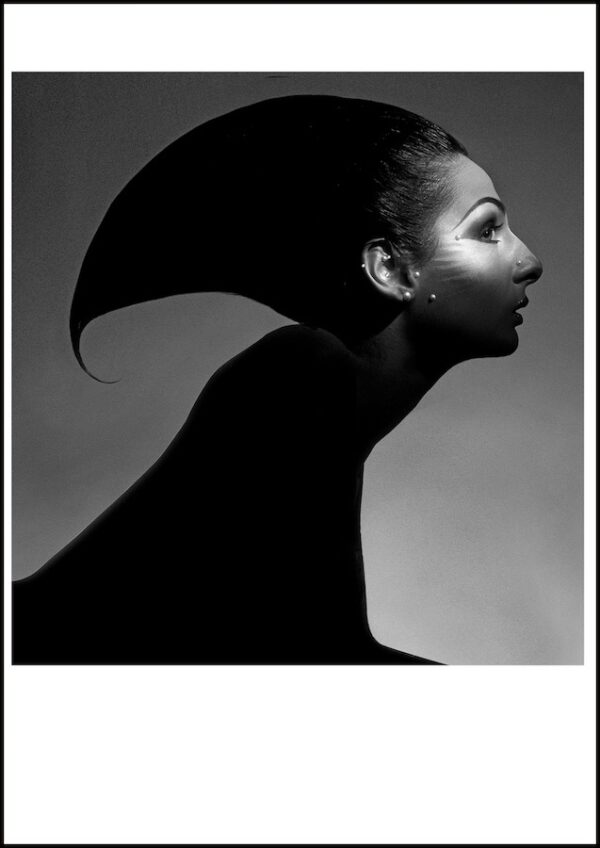 photographie d'art de mode édition limitée collection privée Chandrika monochrome par le photographe Clive Arrowsmith