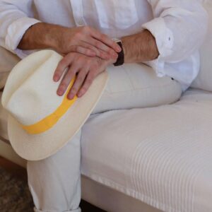 Le Panama Homme Jaune Lastelier