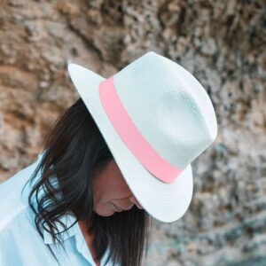 Panama Hat Light Pink Lastelier