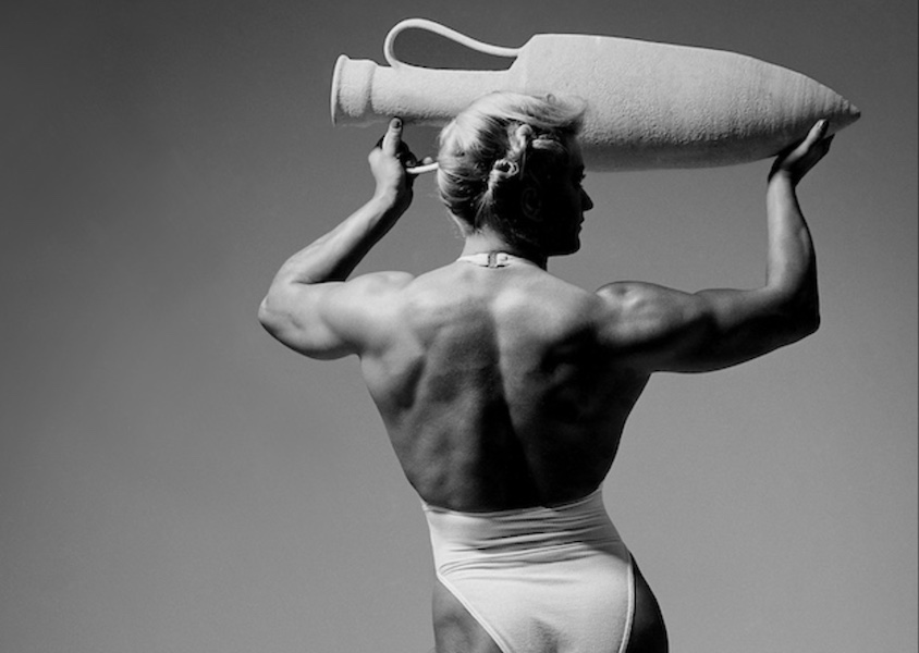 fashion art photography poster edition female body builder by photographer Clive Arrowsmith