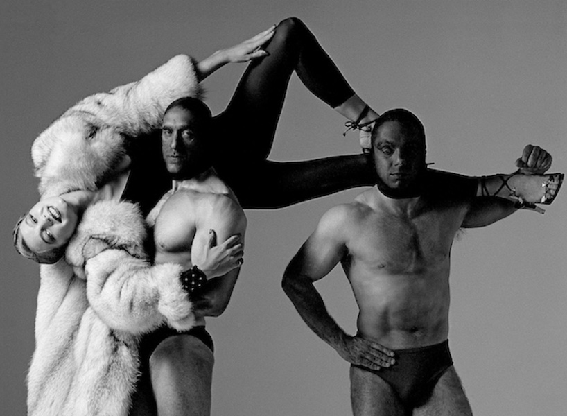 fashion art photography poster edition muscle men fashion by photographer Clive Arrowsmith
