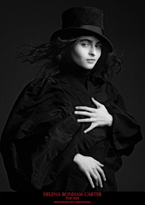 Helena Bonham Carter Top Hat photographie par Clive Arrowsmith