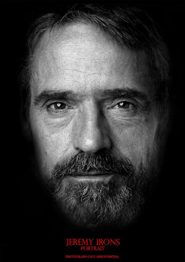 Jeremy Irons Portrait photographie par Clive Arrowsmith