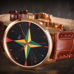 De Villers straw marquetry watch, crafts collection