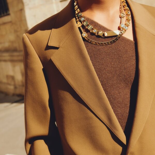 Joa Choker Gold/Khaki LABYRINTHE PARIS