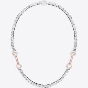 Colonne II Chain Necklace Silver/Orange LABYRINTHE PARIS