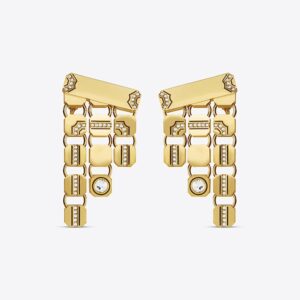 Cascade Courte  Earrings Gold/Khaki LABYRINTHE PARIS