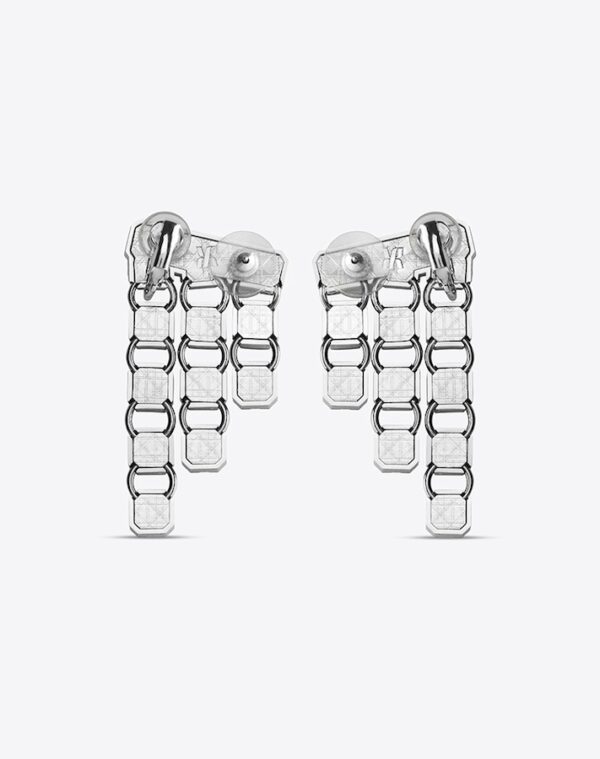 Cascade Courte Earrings Silver/Orange Pierced LABYRINTHE PARIS