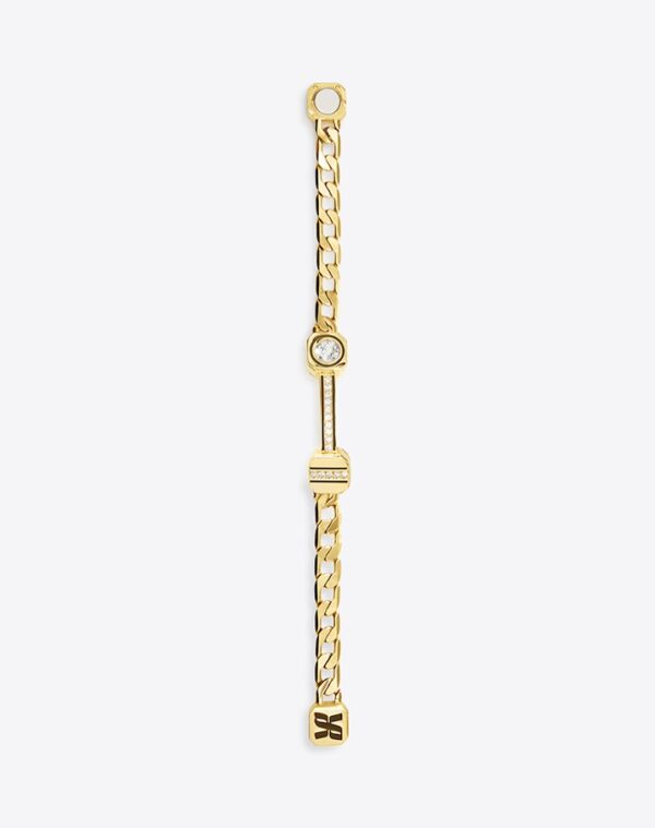 Colonne Chain Bracelet Gold/Khaki LABYRINTHE PARIS