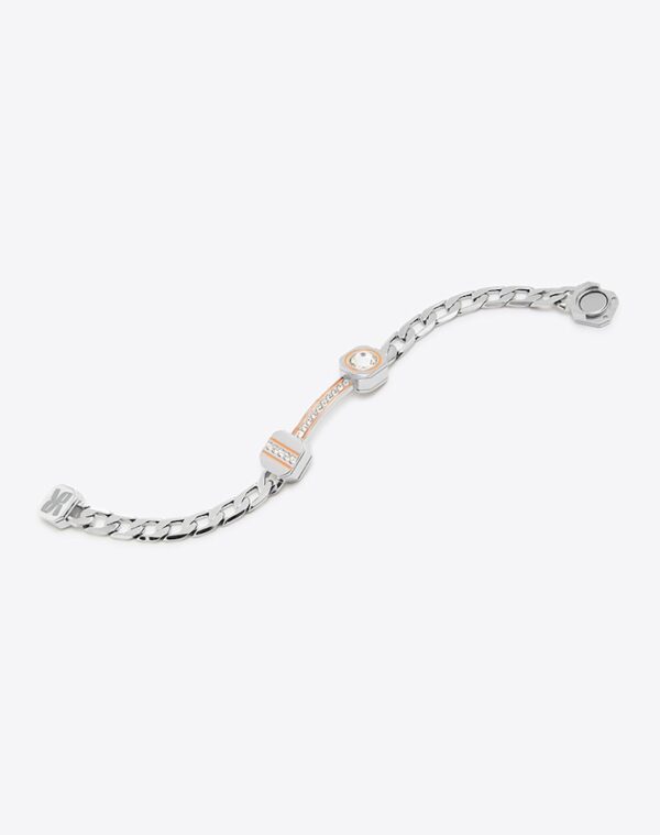 Colonne Chain Bracelet Silver/Orange LABYRINTHE PARIS