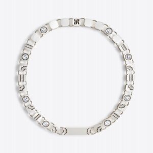 Joa Choker Silver/Khaki LABYRINTHE PARIS