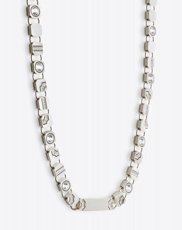 Joa Choker Silver/Khaki LABYRINTHE PARIS