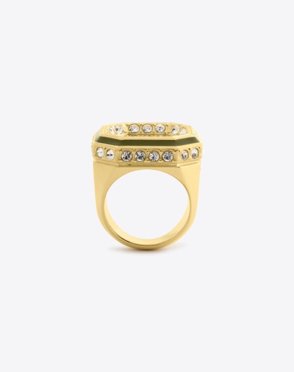 Chevalière Joa Ring Gold/Khaki LABYRINTHE PARIS