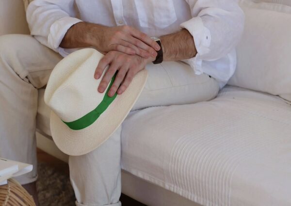 Men’s Panama Hat Green Lastelier