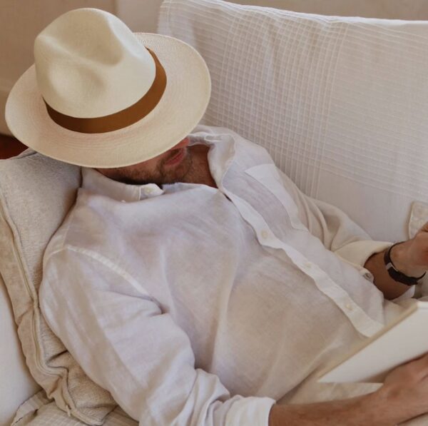 Men’s Panama Hat Camel Lastelier