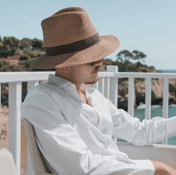 Chapeau Portofino Homme Marron Lastelier